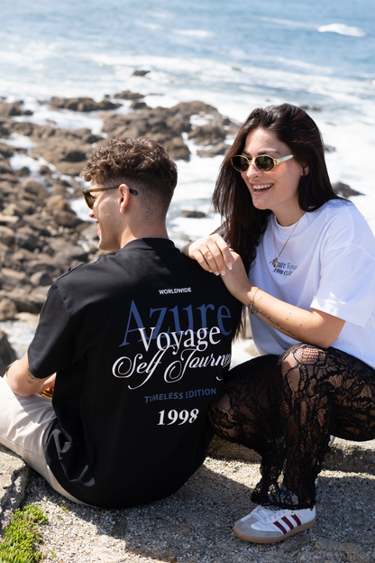 Azure Voyage White T-shirt