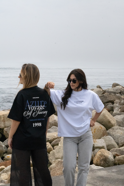 Azure Voyage White T-shirt