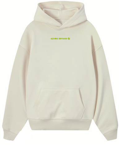 Azure Voyage Beige Hoodie