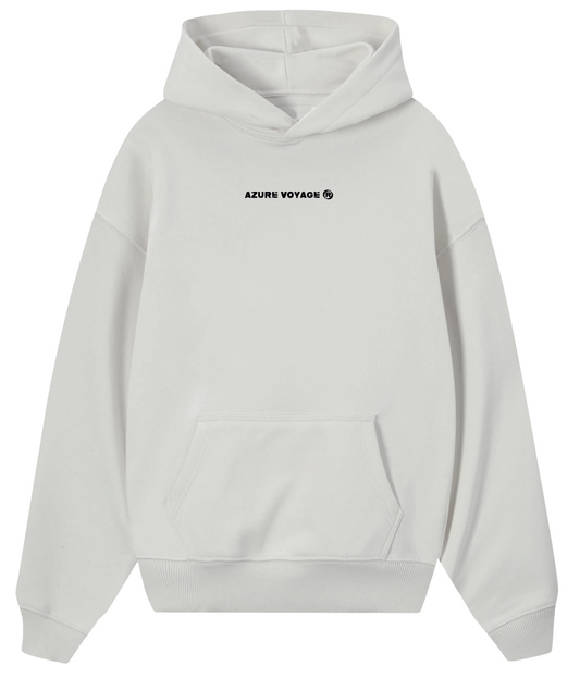 Azure Voyage White Hoodie