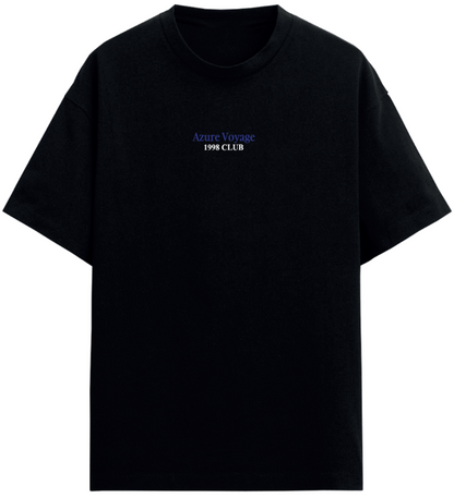 Azure Voyage Black T-shirt